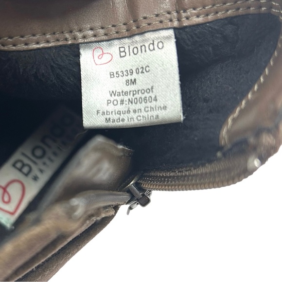 Blondo Taupe Idra Waterproof Suede Ankle Booties 8 - Picture 11 of 12